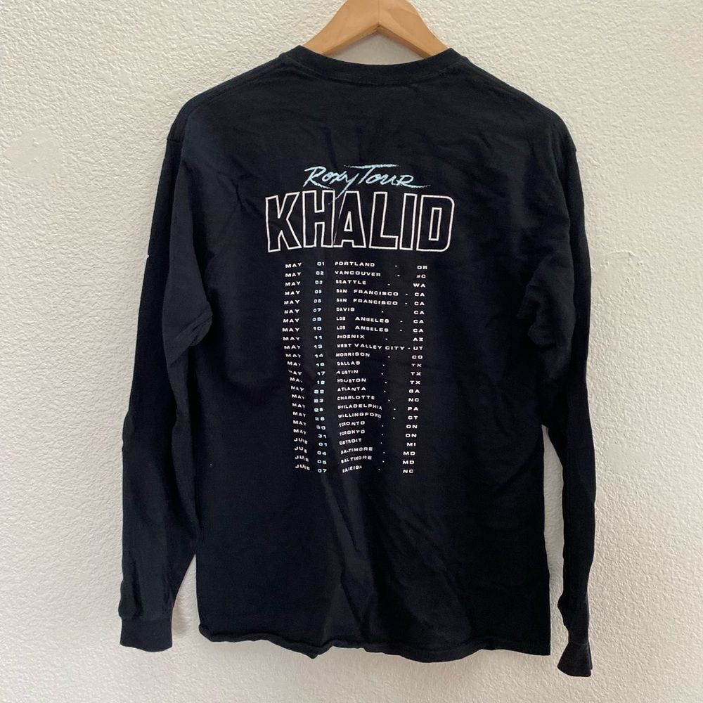 Khalid Roxy Tour American Teen Long Sleeve Shirt Adult Unisex Medium